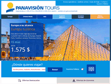 Tablet Screenshot of panavision-tours.com